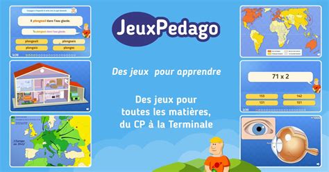 jeuxpedago.com jeux CM1 jeux ecole